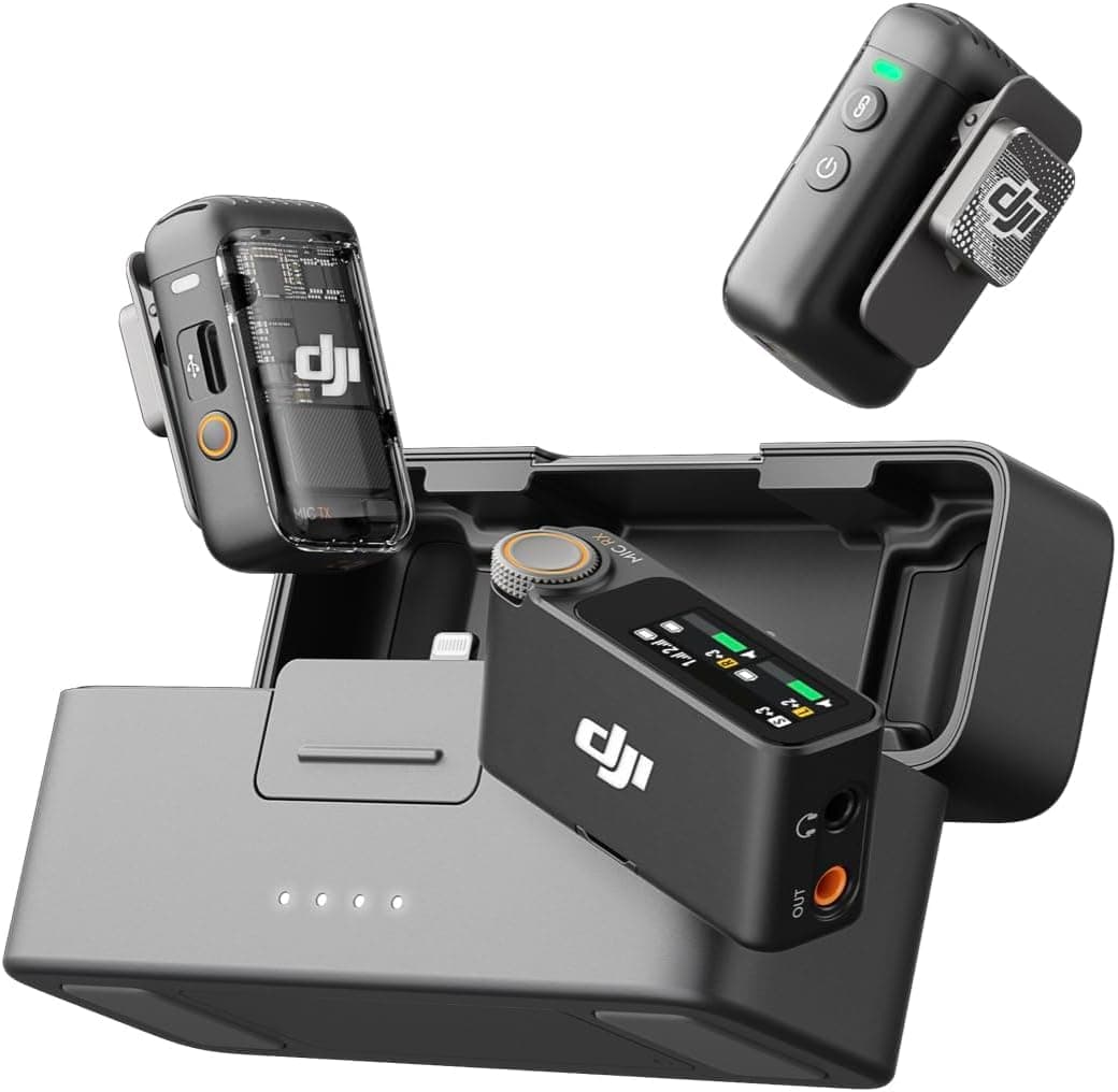 DJI Mic 2 Wireless Microphone (2 TX + 1 RX + Charging Case)