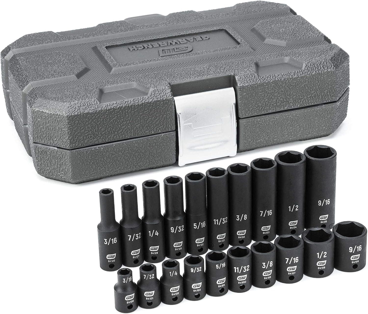 GearWrench 84900 1/4-Inch Drive Impact Socket Set, 20-Piece