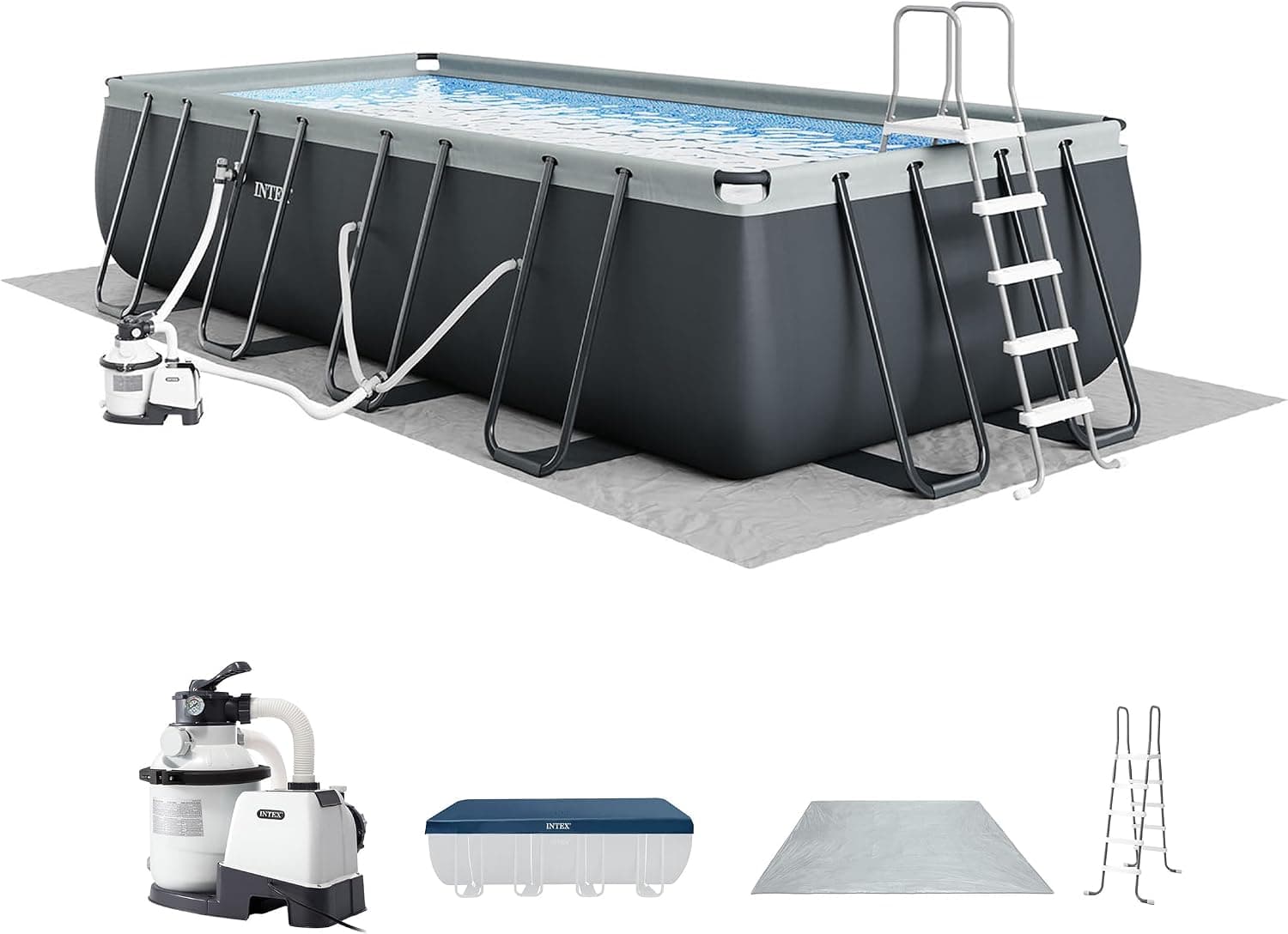 INTEX Ultra XTR Deluxe 18ft x 9ft Above Ground Pool Set