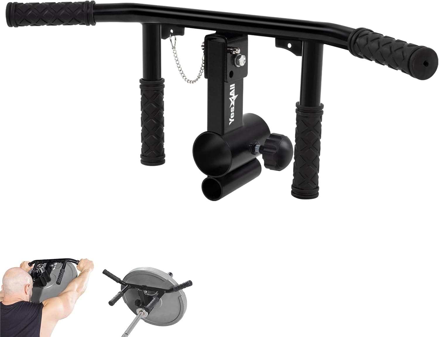 Yes4All Adjustable T-Bar Landmine Handle Attachment