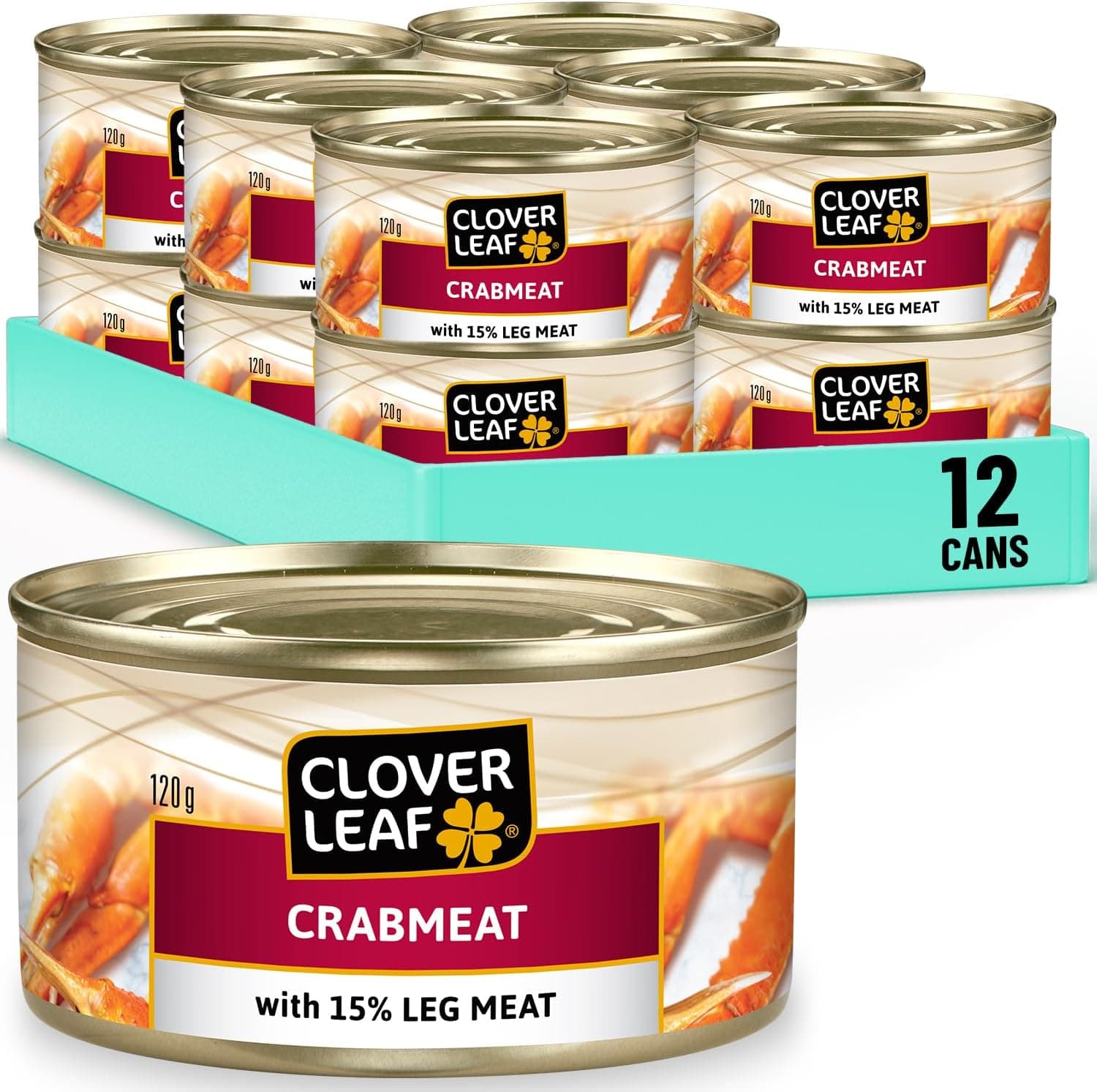 Clover Leaf Crabmeat 120g, 12 Count