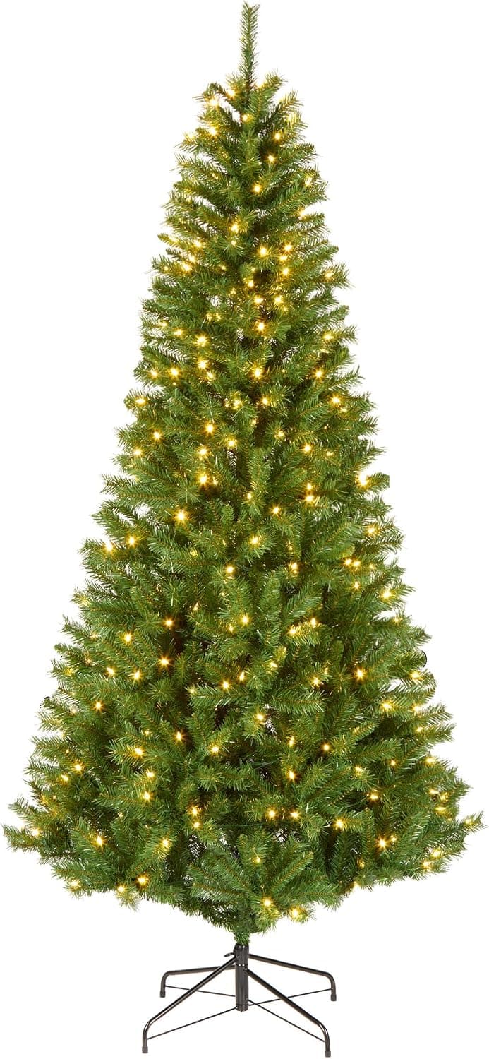 National Tree Company 7.5ft Prelit Slim Winchester Pine Christmas Tree