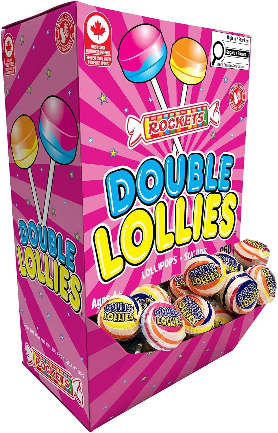 Rockets Candy Individually Wrapped Lollies, 120 Count