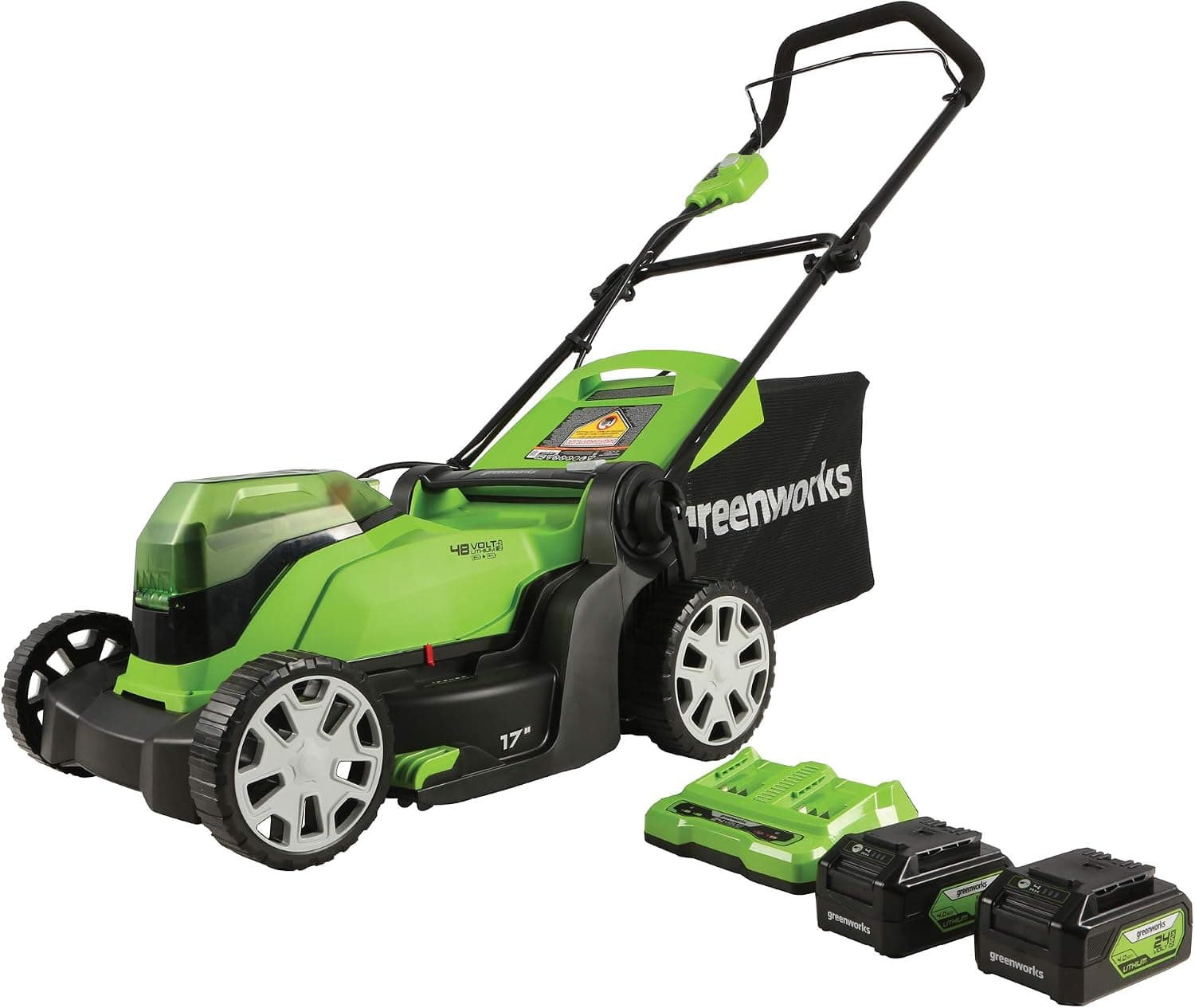 Greenworks 48V 17" Cordless Push Lawn Mower Kit