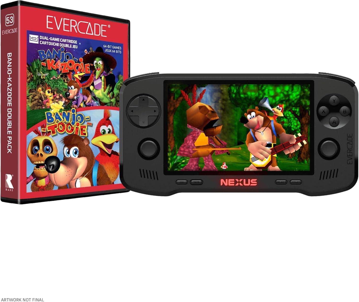 Evercade Nexus and Banjo-Kazooie Double Pack