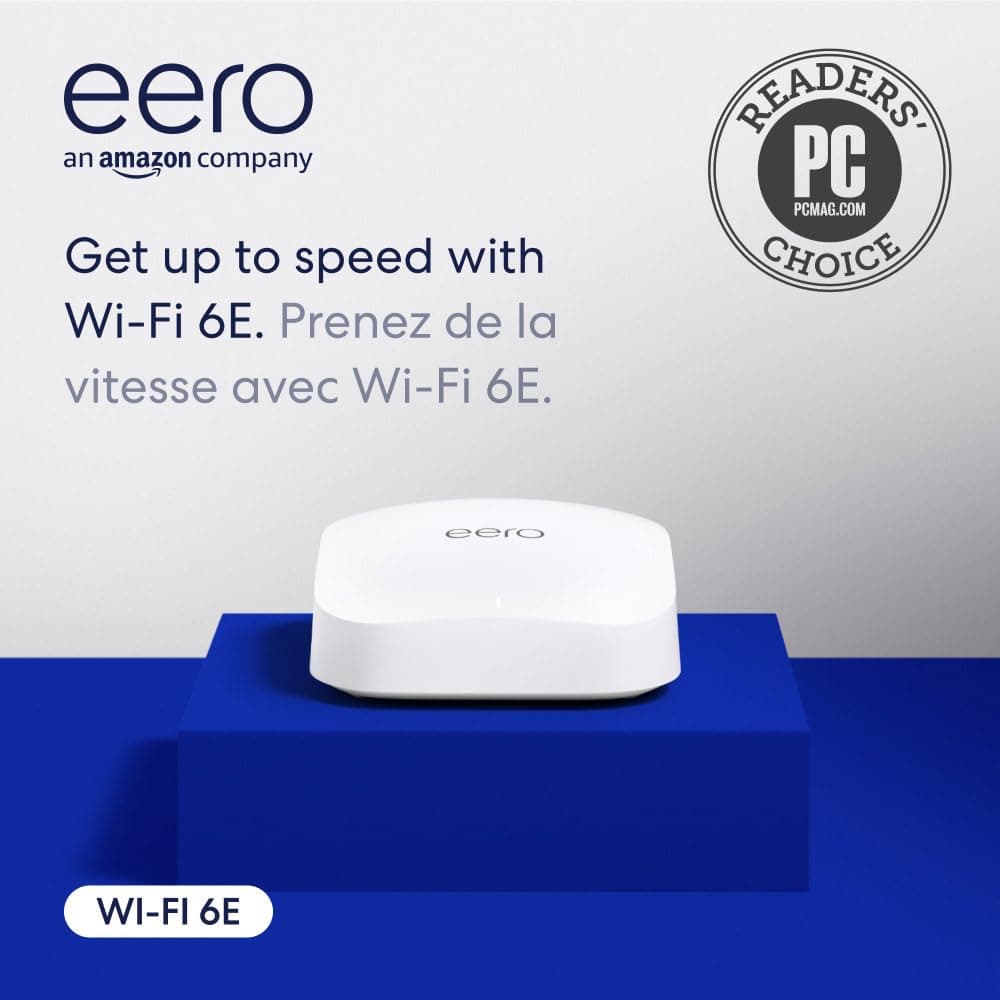 Amazon eero Pro 6E Mesh Wi‑Fi Router 1-Pack