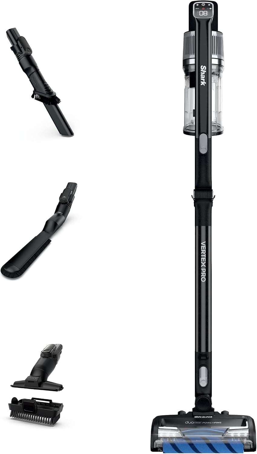 Shark Vertex Pro Cordless Stick Vacuum IZ682H, Black/Silver