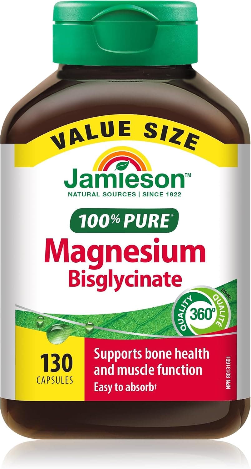 Jamieson 100% Pure Magnesium Bisglycinate, 130 Count